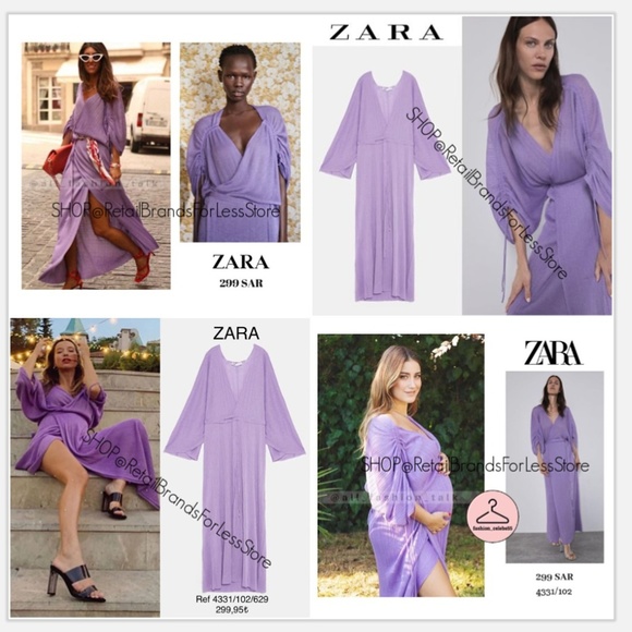 lilac dress zara